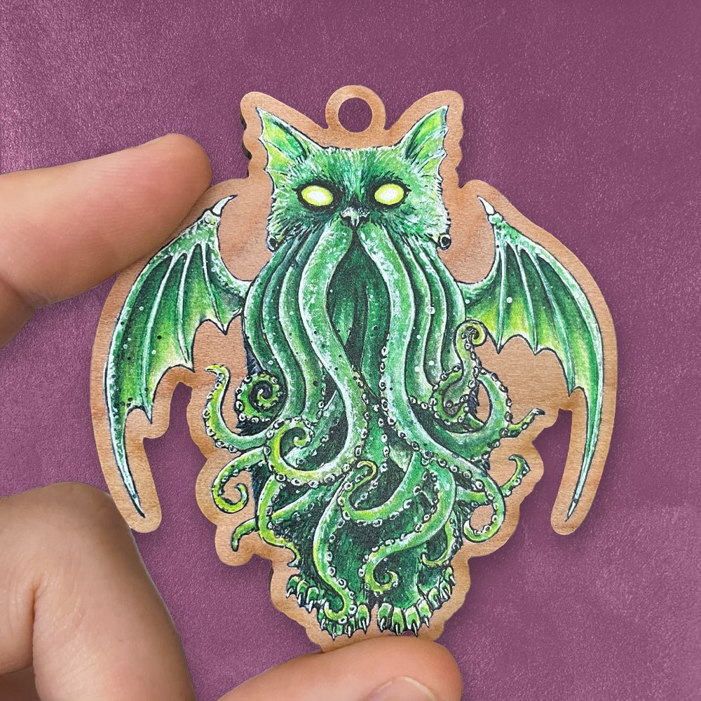 Wooden Ornaments - USA Made - Custom Ornaments - Sustainable Wood - Alchemy Merch