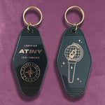 Custom Motel Keychains - Foil Embossed - Alchemy Merch - Make your own custom Motel Keychains - Foil Embossed - custom merch