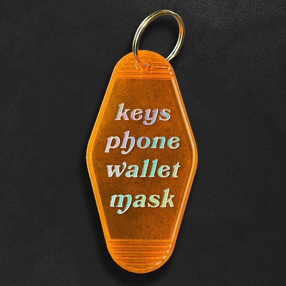 Custom Motel Keychains - Foil Embossed - Alchemy Merch - Make your own custom Motel Keychains - Foil Embossed - custom merch
