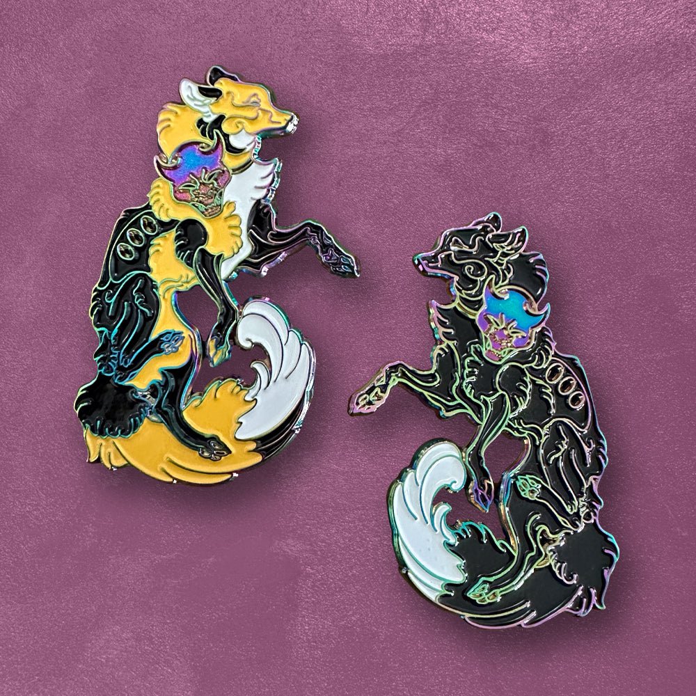 Custom Rainbow Soft Enamel - Anodized Rainbow Plated - Alchemy Merch - Make your own custom Rainbow Enamel Pins