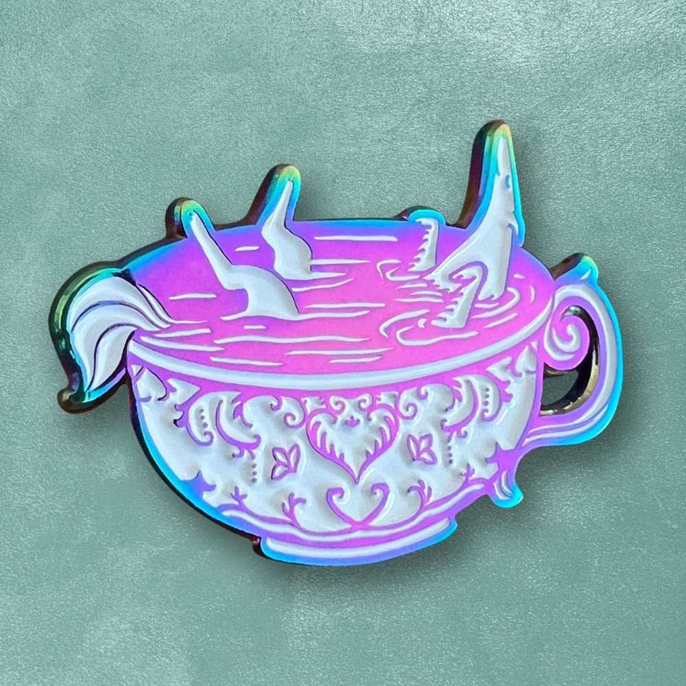 Custom Rainbow Soft Enamel - Anodized Rainbow Plated - Alchemy Merch - Make your own custom Rainbow Enamel Pins
