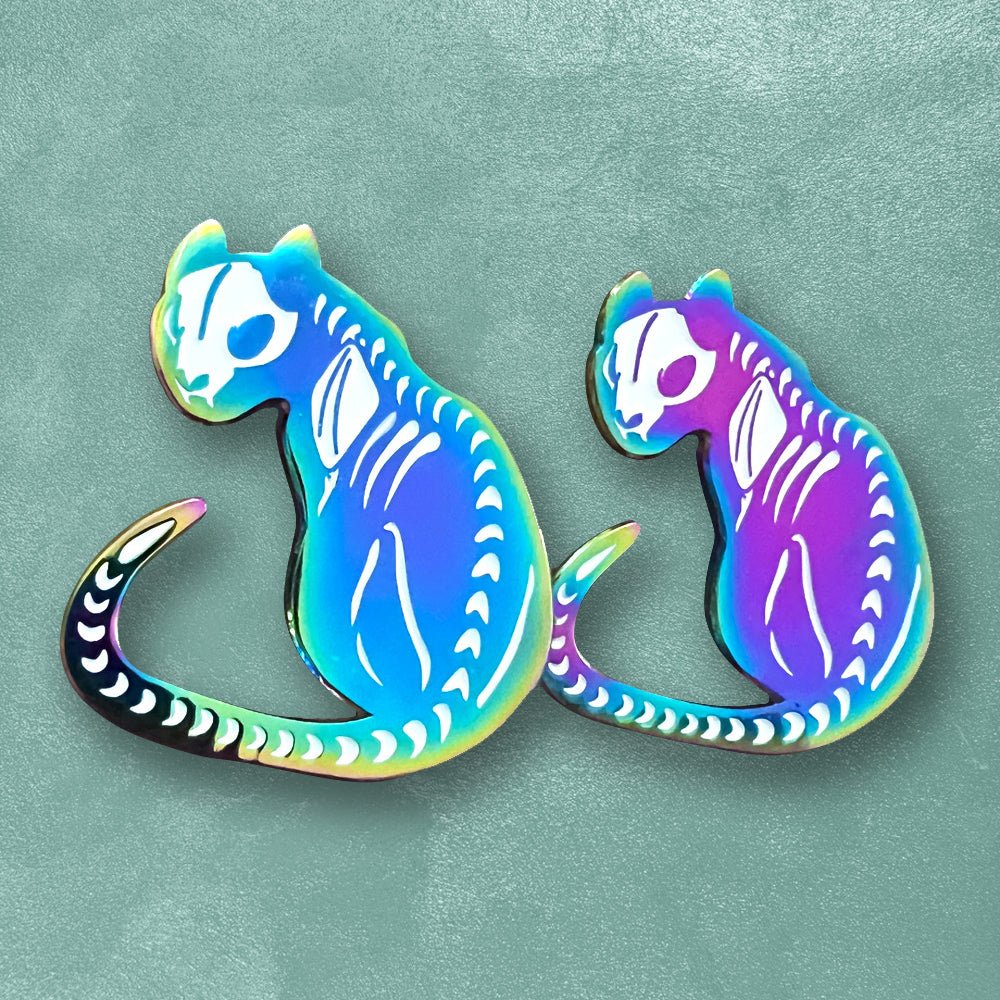 Custom Rainbow Soft Enamel - Anodized Rainbow Plated - Alchemy Merch - Make your own custom Rainbow Enamel Pins