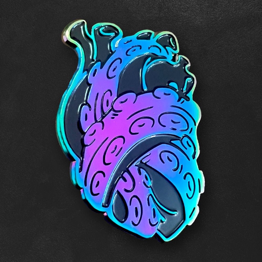 Custom Rainbow Soft Enamel - Anodized Rainbow Plated - Alchemy Merch - Make your own custom Rainbow Enamel Pins