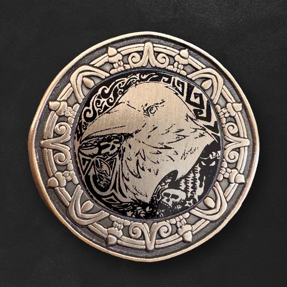Custom Antique Sandblasted Pins - Alchemy Merch - Make your own custom Antique Sandblasted Pins - custom merchandise