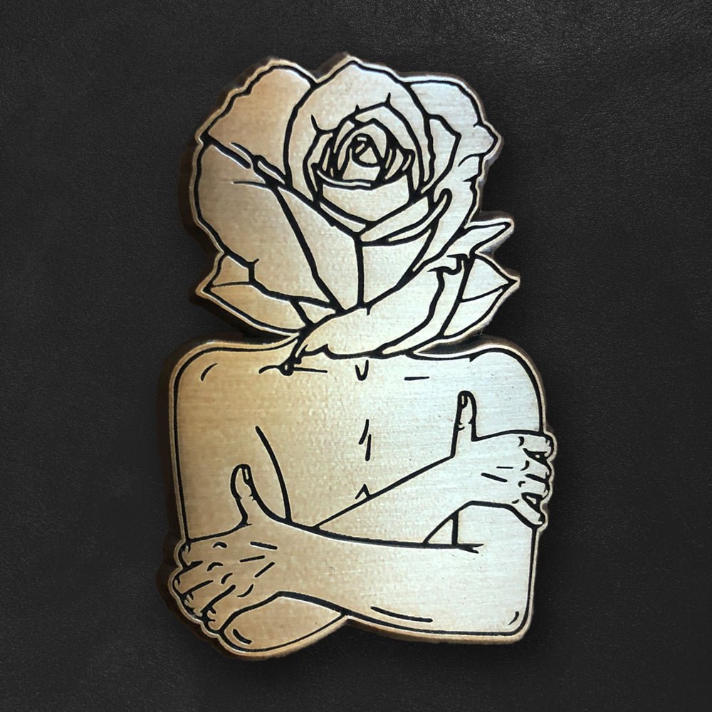 Custom Antique Sandblasted Pins - Alchemy Merch - Make your own custom Antique Sandblasted Pins - custom merchandise