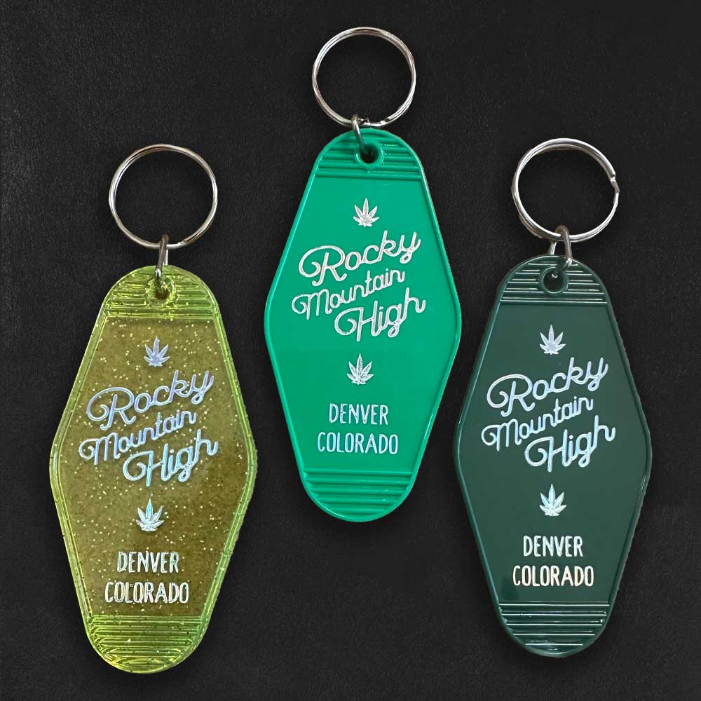 Custom Motel Keychains - Foil Embossed - Alchemy Merch - Make your own custom Motel Keychains - Foil Embossed - custom merch