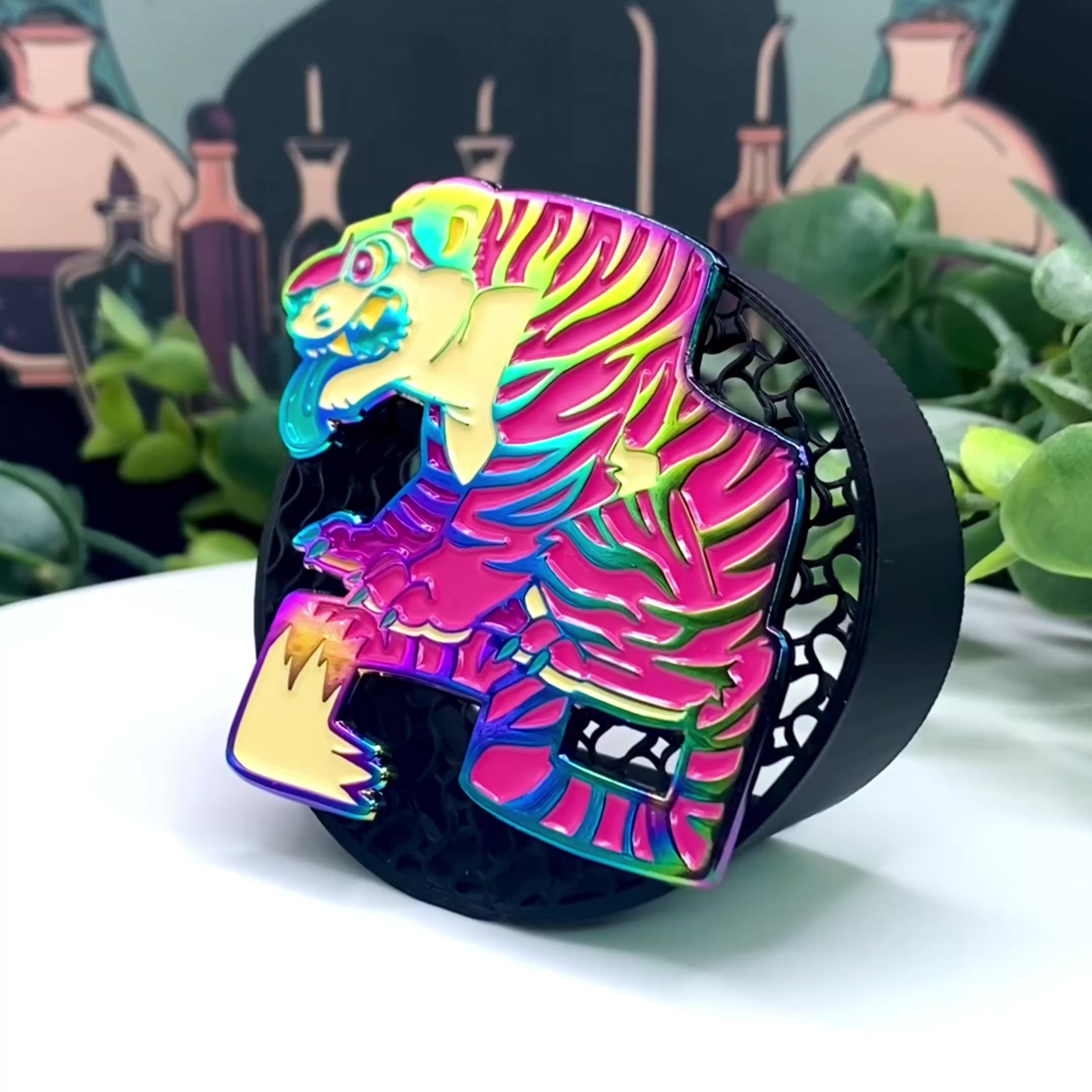 Rainbow Soft Enamel Pins - Anodized Rainbow Metal
