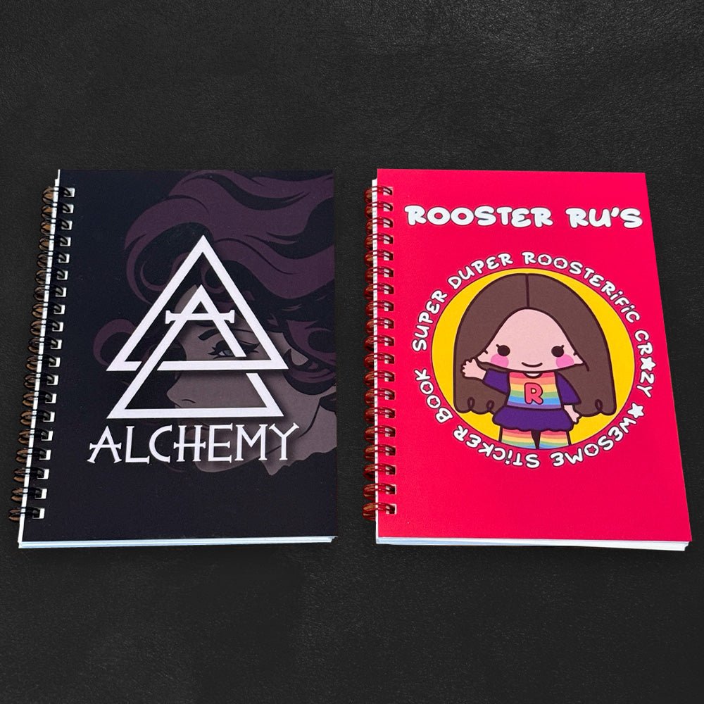 Sticker Books - B6 - Spiral Bound - Alchemy Merch