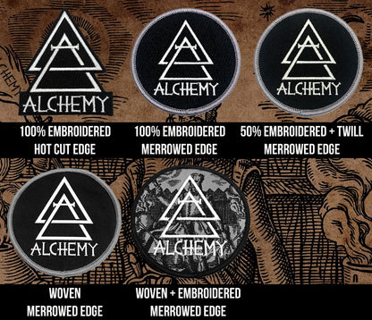 100% Embroidered Patches - Alchemy Merch