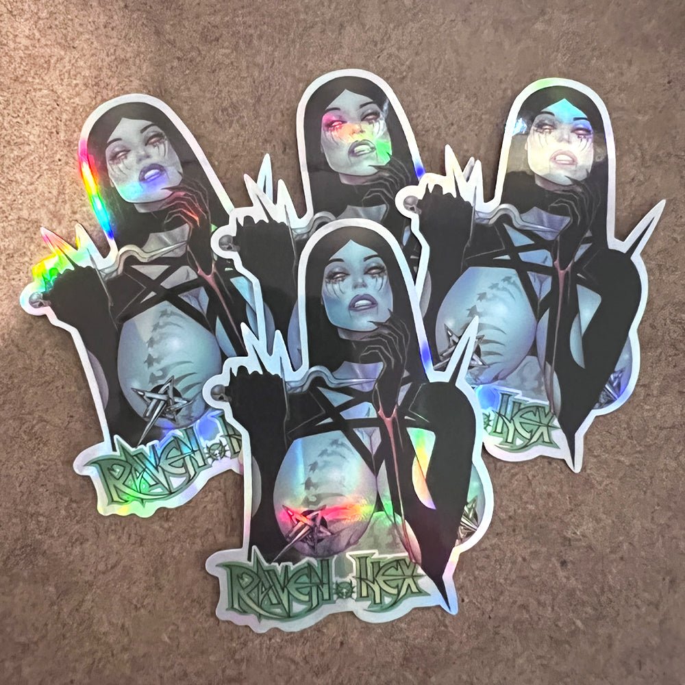 Rainbow Holographic Stickers - Alchemy Merch