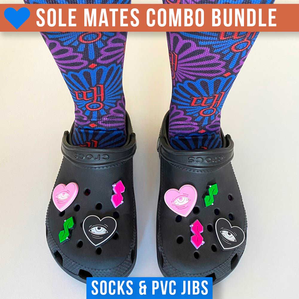 Sole Mates Combo Bundle (socks + pvc shoe charms) - Alchemy Merch